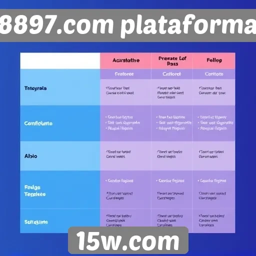 Comparativo entre 8897.com plataforma e concorrentes